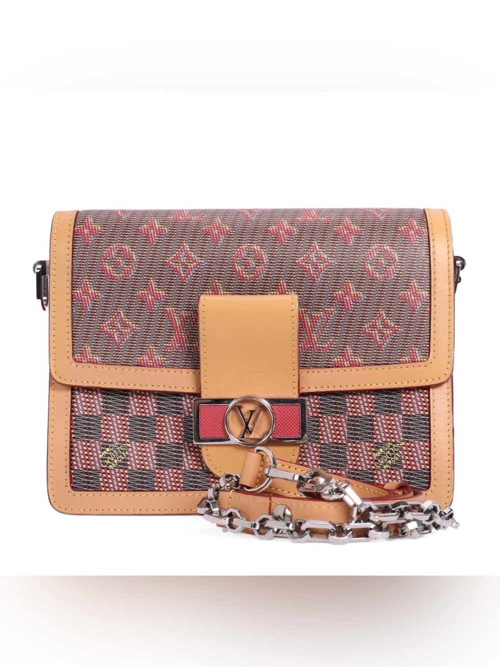 Louis Vuitton Multicolor Pink & Tan Monogram Crossbody Bag